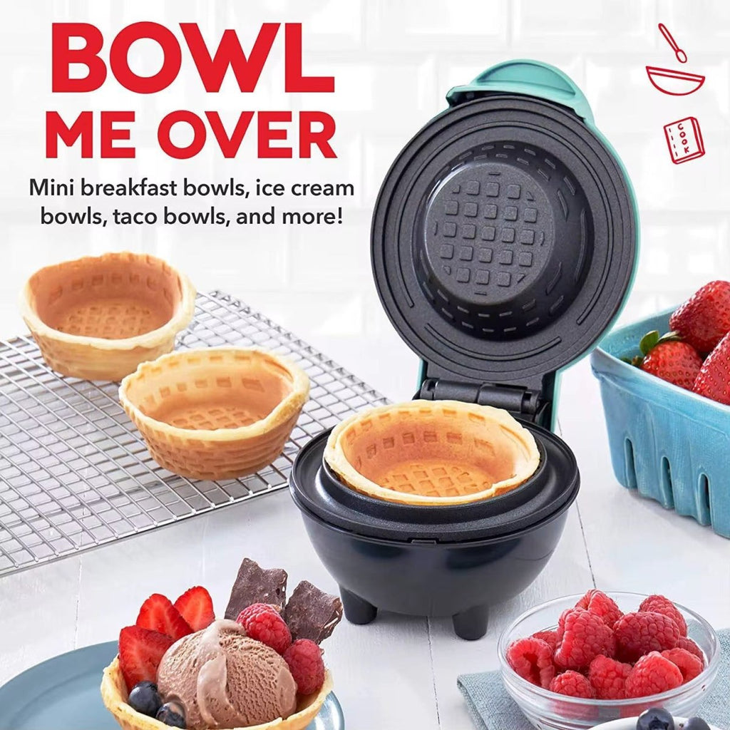 Mini Electric Waffle Bowl Maker - Home Phase