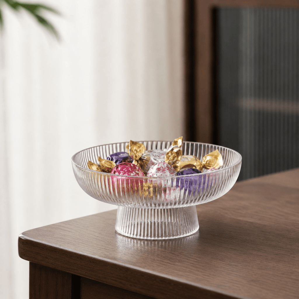 Mini Ribbed Glass Bowl - 15 cm - Home Phase