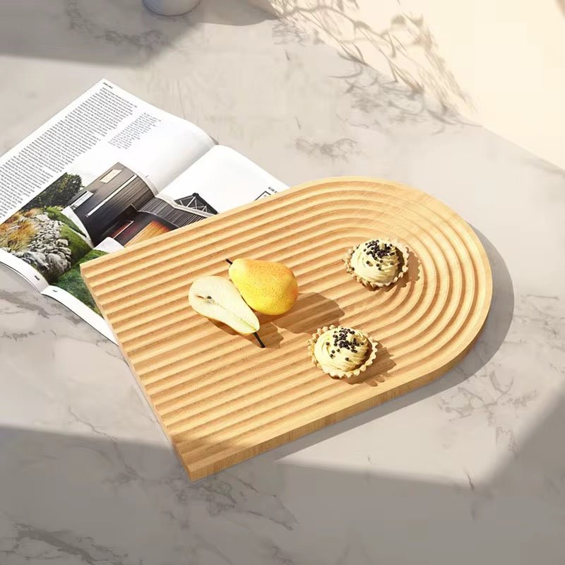 Modern Dome Bamboo Tray - Home Phase