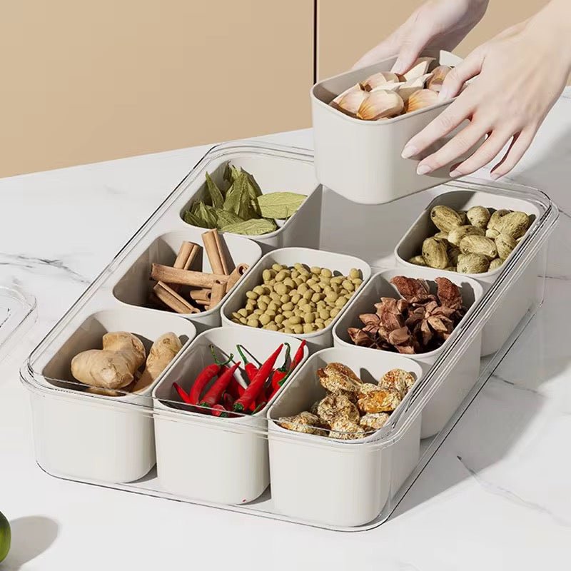Multi Compartment Container Box Modern Multi-Compartment Storage Box - 9 Compartments – Home Phase