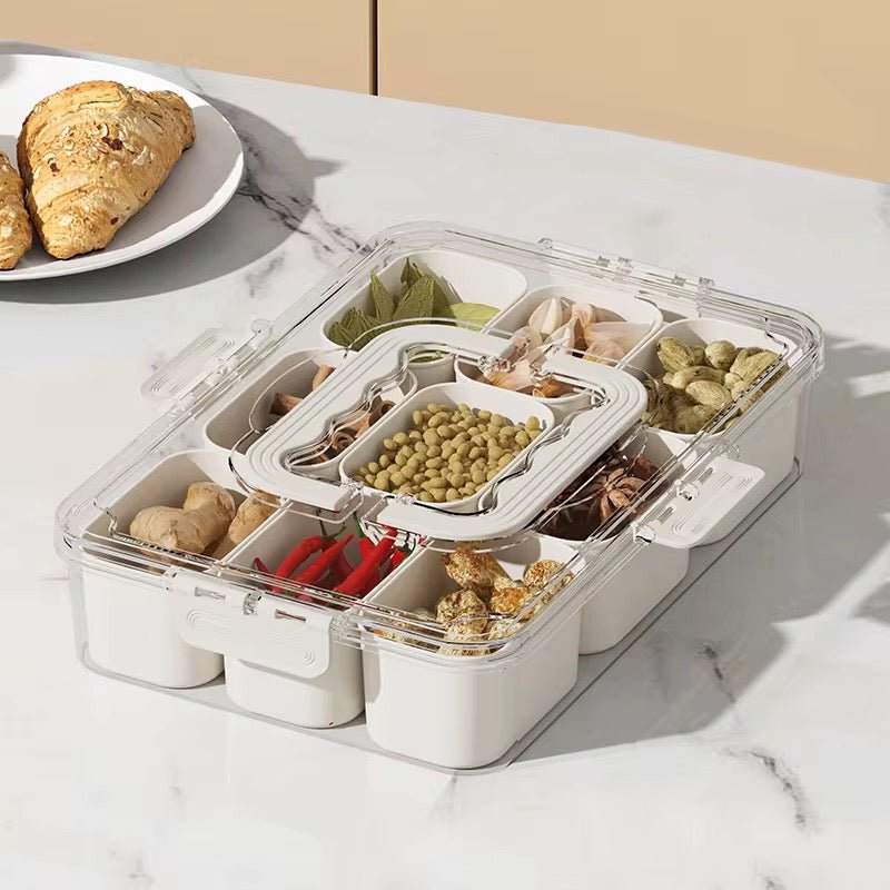Modern Multi-Compartment Storage Box - 9 Compartments – Home Phase