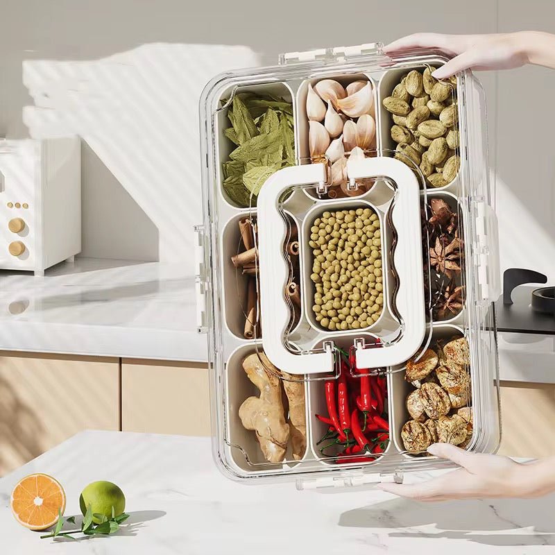 Multi Compartment Container Box Modern Multi-Compartment Storage Box - 9 Compartments – Home Phase