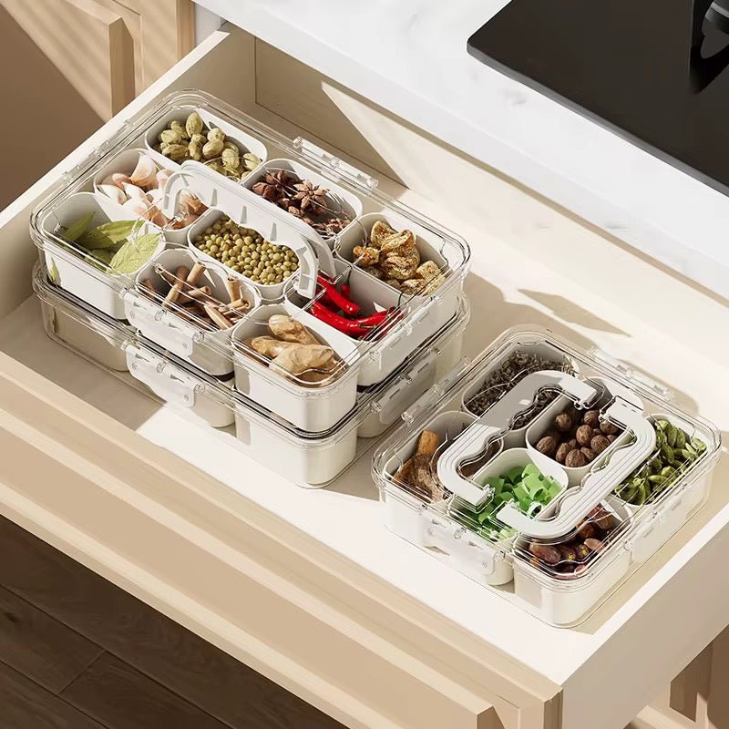 Multi Compartment Container Box Modern Multi-Compartment Storage Box - 9 Compartments – Home Phase