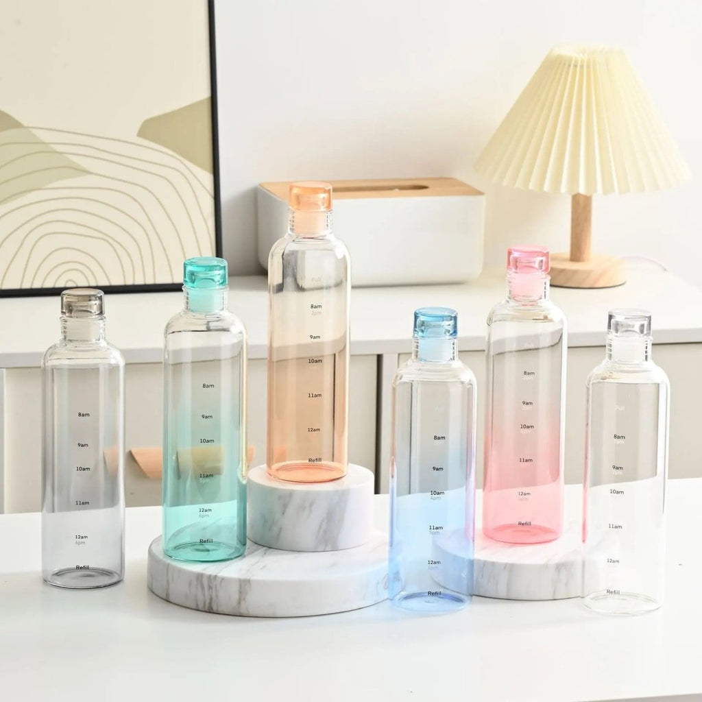 Modern Time Marker Glass Bottle - 500 ml - Style Phase Home