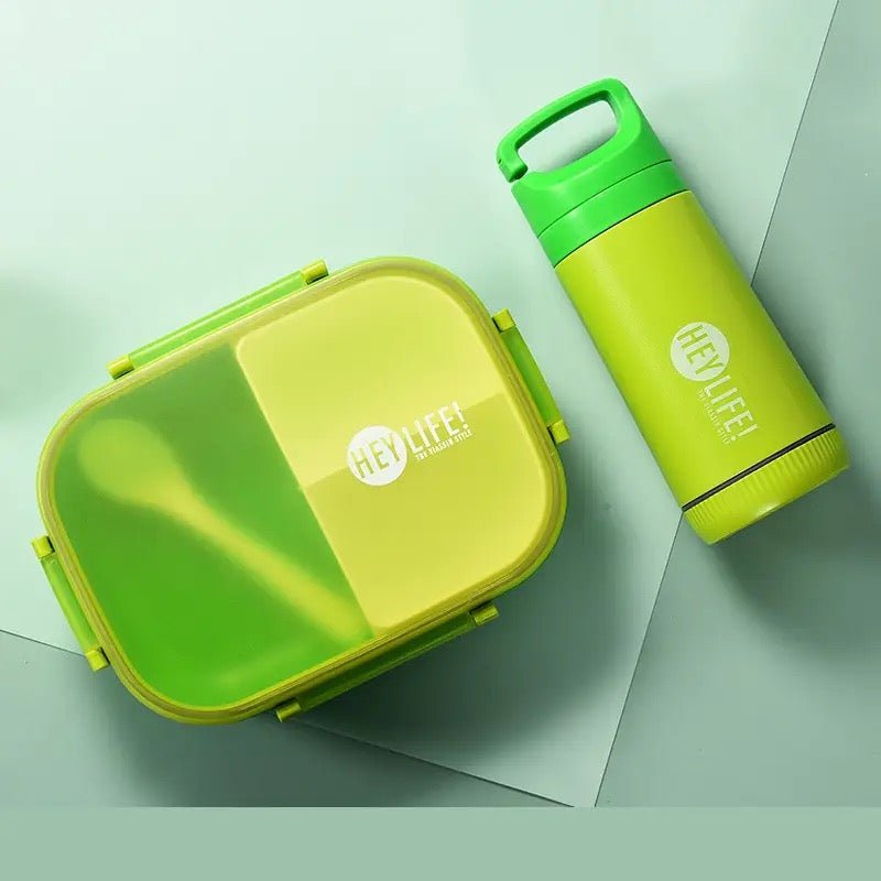 Multi - Compartment Bento Lunchbox & Bottle Set - Style Phase Home