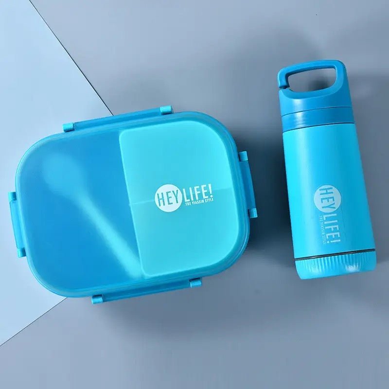Multi - Compartment Bento Lunchbox & Bottle Set - Style Phase Home