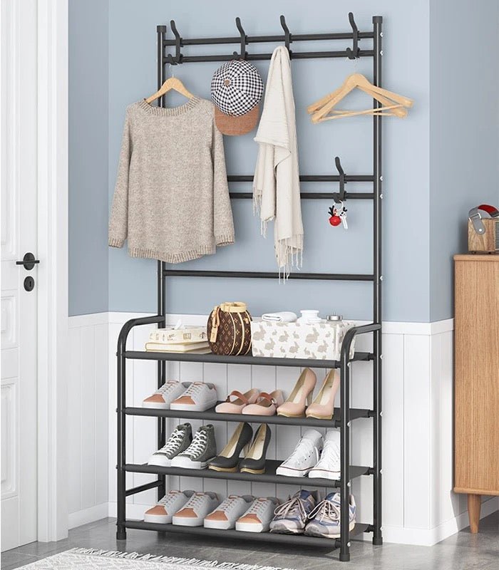Multifunctional 4 Tier Shoe & Hat Rack - Style Phase Home