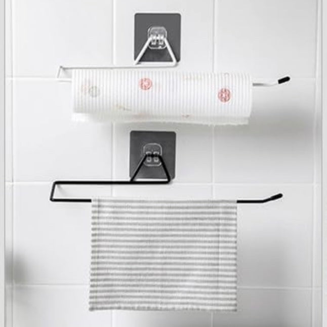 Multifunctional Metal Adhesive Towel/Paper Towel Holder - Style Phase Home