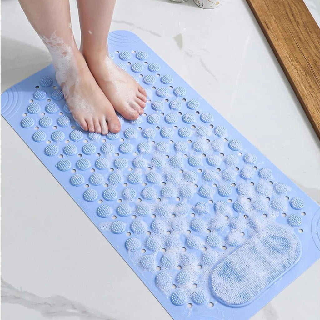 Non Slip Shower & Bathtub Mat With Foot Scrubber - Home Phase