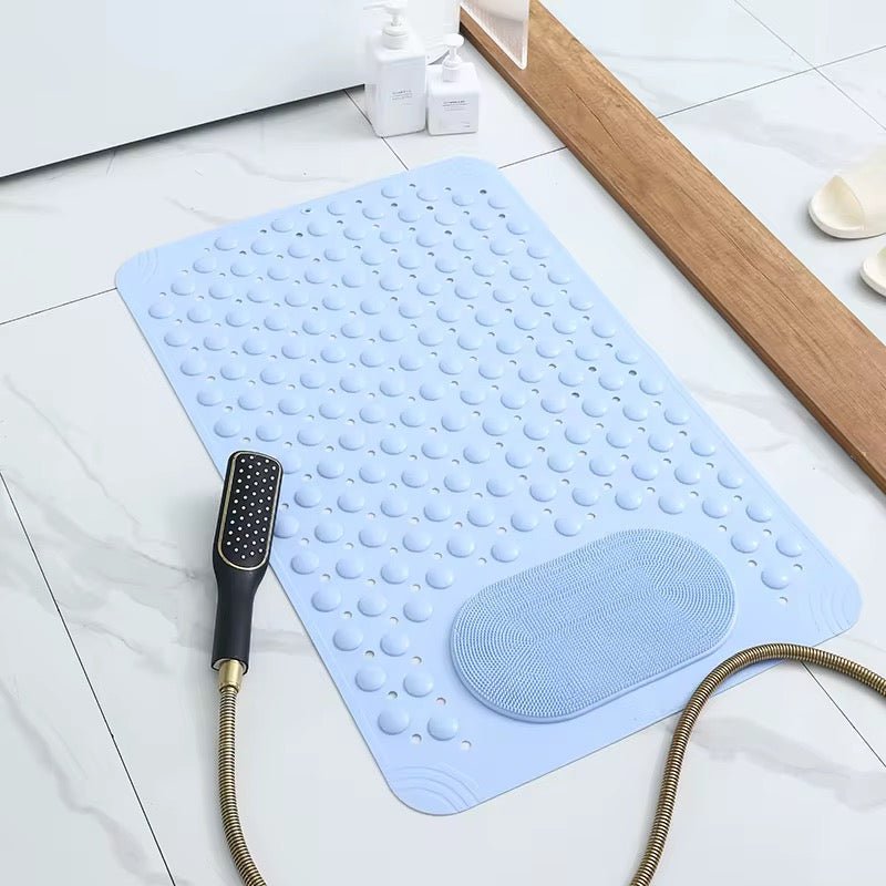 Non Slip Shower & Bathtub Mat With Foot Scrubber - Home Phase