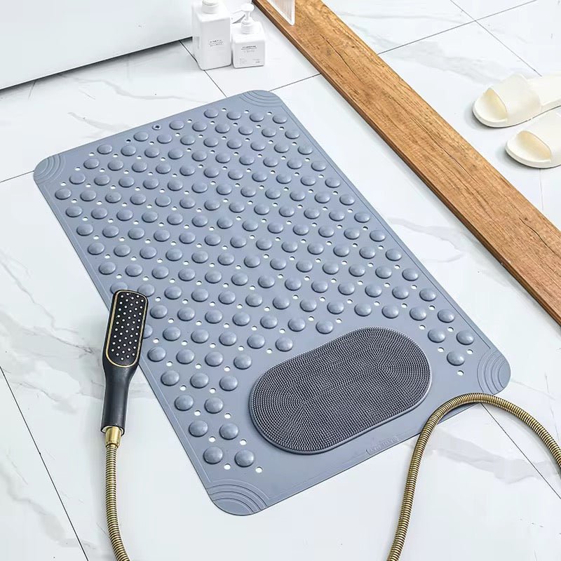Non Slip Shower & Bathtub Mat With Foot Scrubber - Home Phase