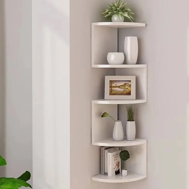 Nordic Compact Corner Storage Shelf - Style Phase Home