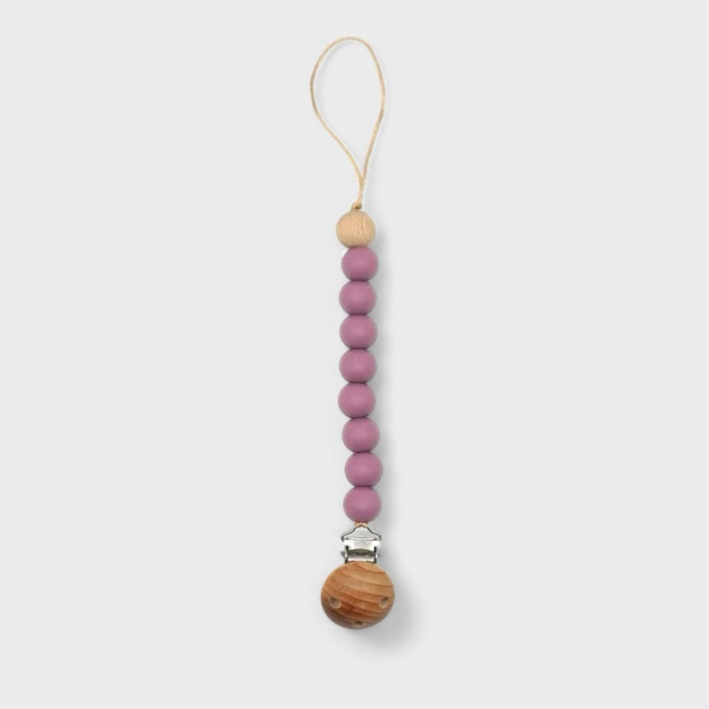 Pacifier/Dummy Beaded Wooden Chain Clip - Style Phase Home