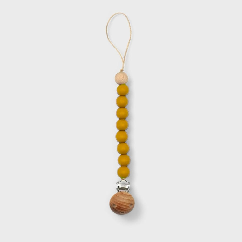 Pacifier/Dummy Beaded Wooden Chain Clip - Style Phase Home