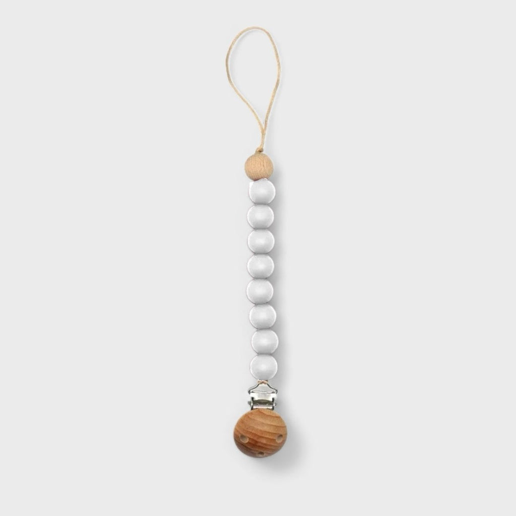 Pacifier/Dummy Beaded Wooden Chain Clip - Style Phase Home