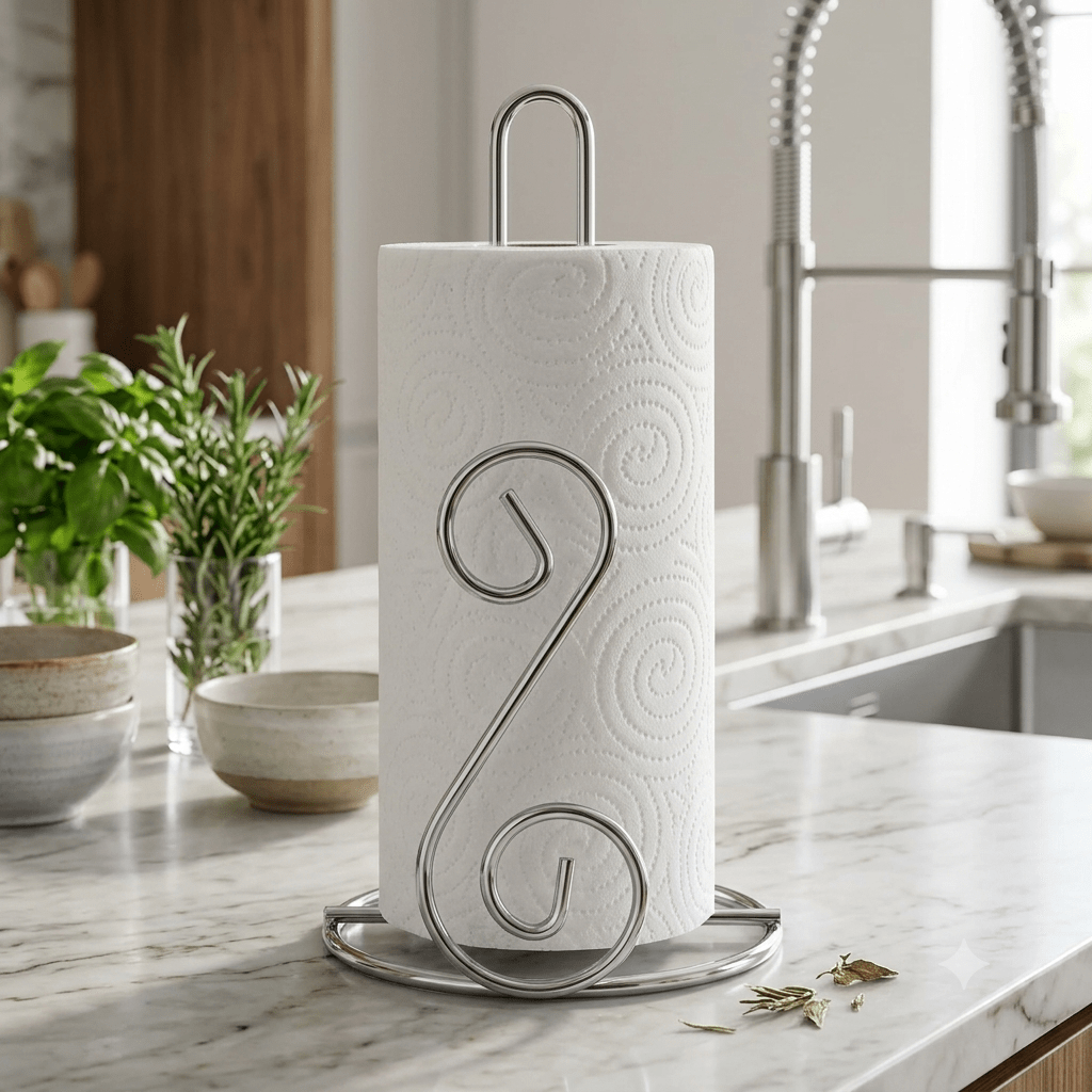 Paper Towel Holder Silver - S Design - Home Phase