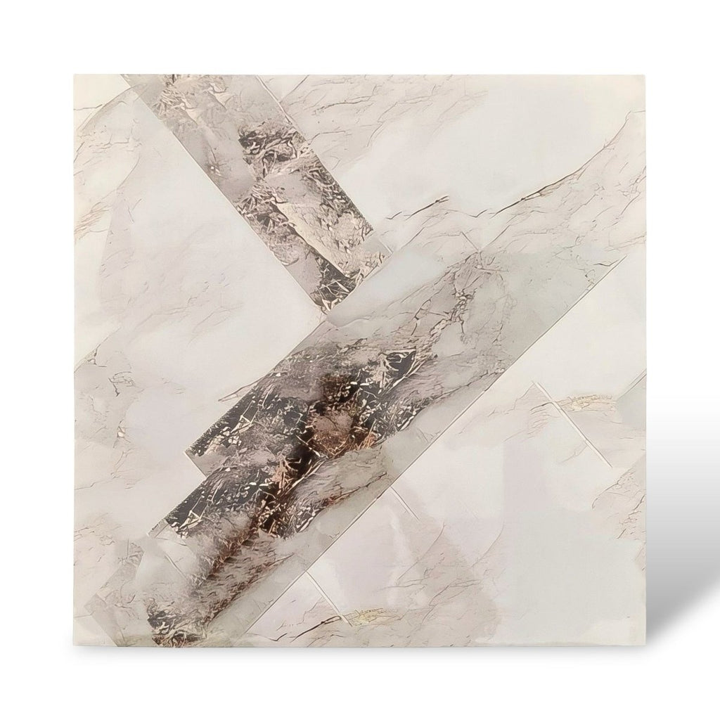Peel & Stick Wall Tile - 60 x 60 cm - Brown Marble - Style Phase Home