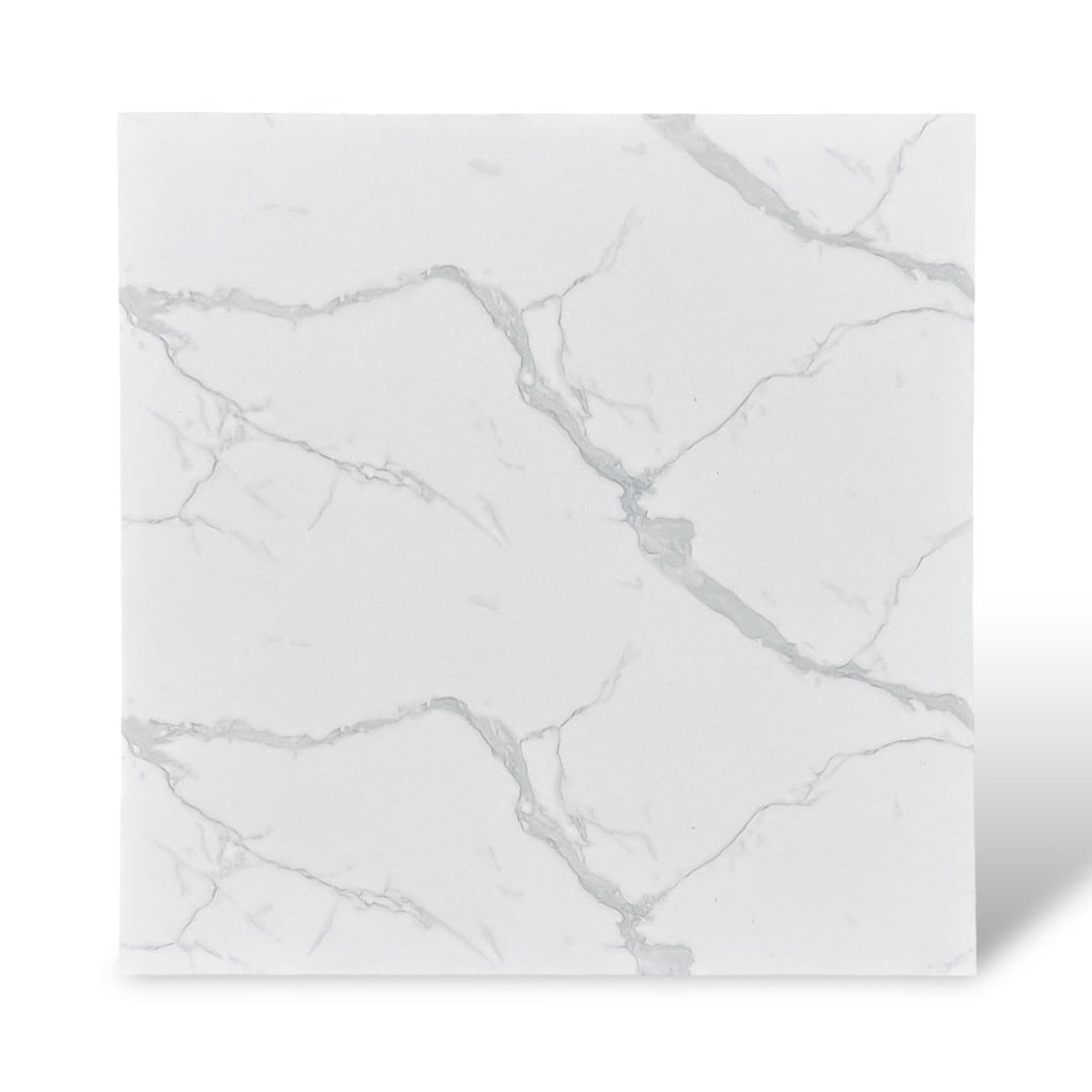 Peel & Stick Wall Tile - 60 x 60 cm - White Marble - Style Phase Home