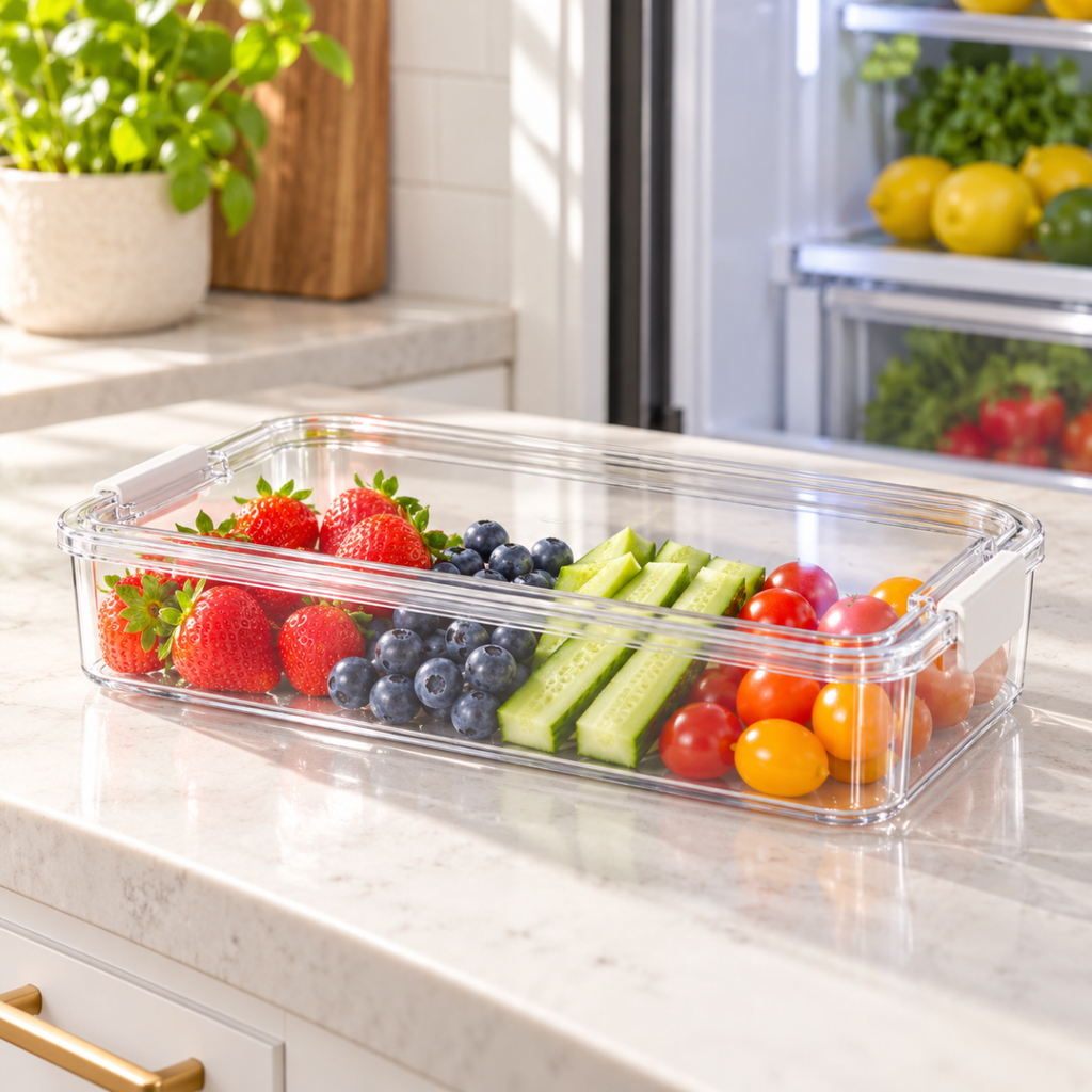 PET Storage Container With Clip Top Lid - Home Phase