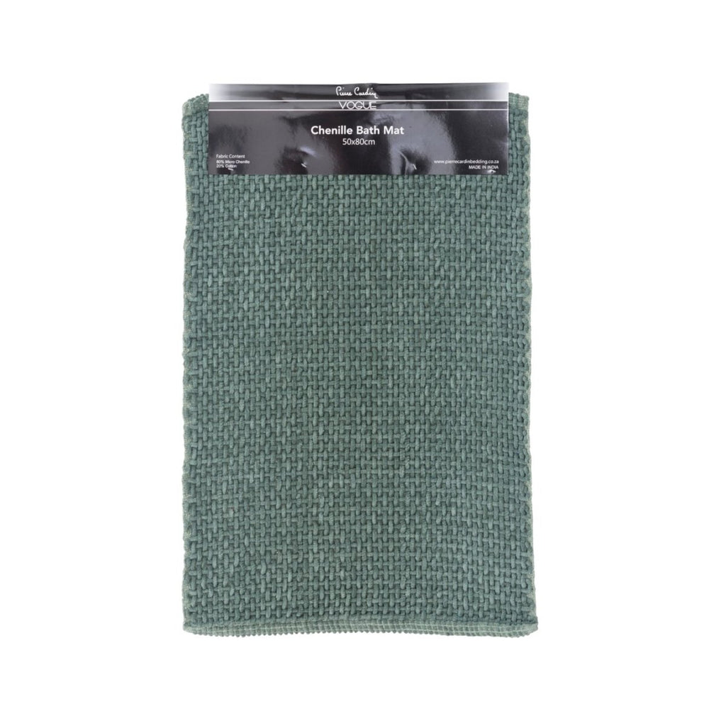Pierre Cardin Chenille Bath Mat - 50 x 80 cm - Style Phase Home