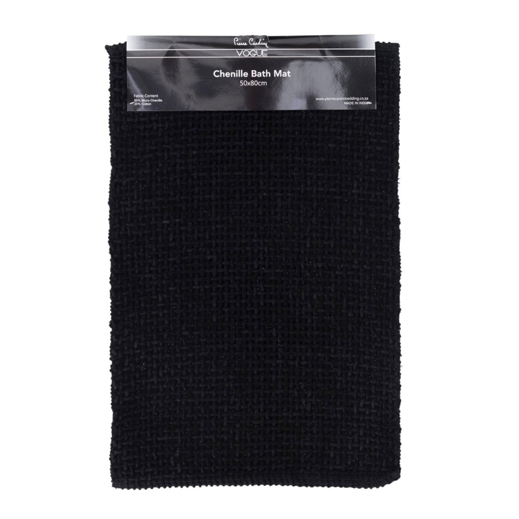 Pierre Cardin Chenille Bath Mat - 50 x 80 cm - Style Phase Home