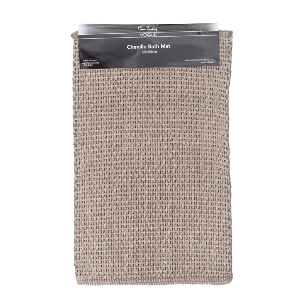 Pierre Cardin Chenille Bath Mat - 50 x 80 cm - Style Phase Home
