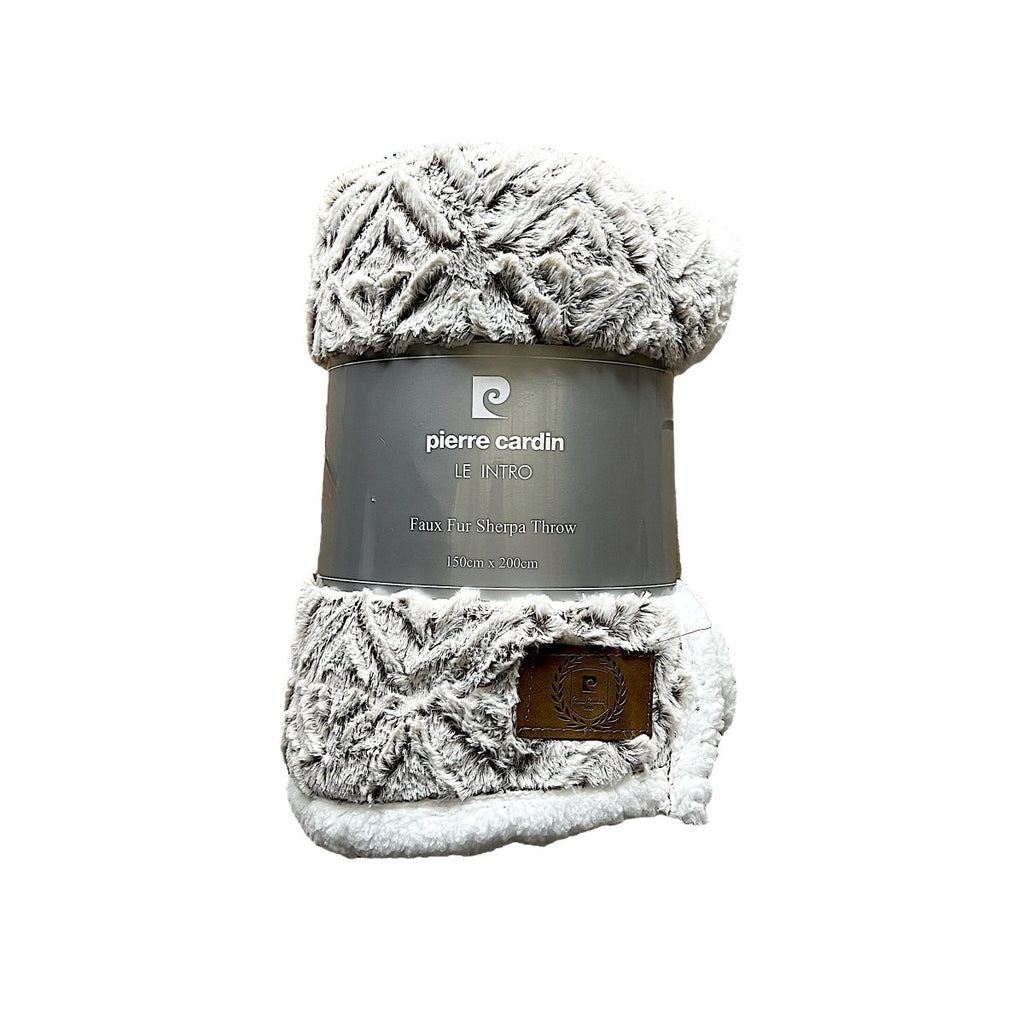 Pierre Cardin Faux Fur Throw 150 x 200cm - Style Phase Home