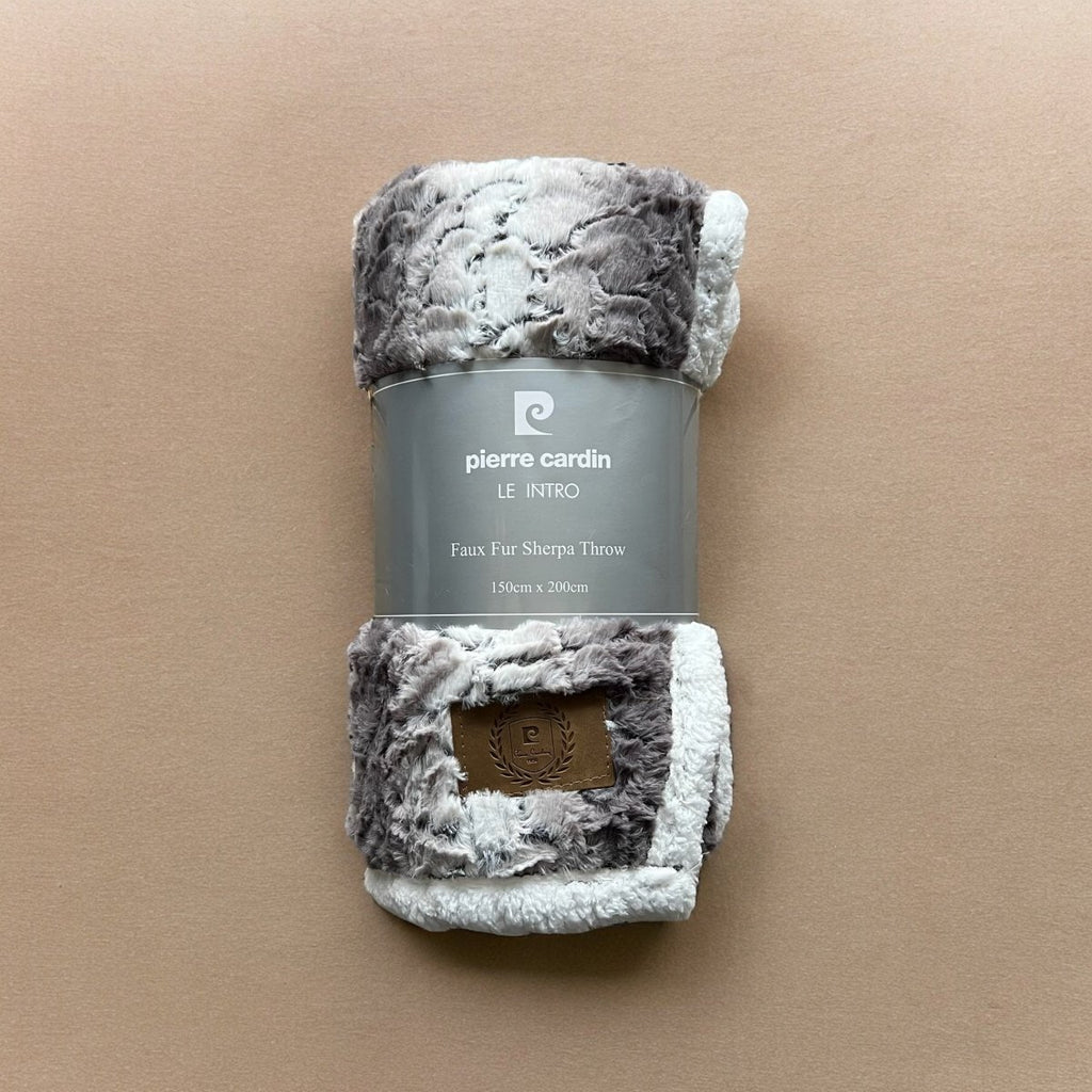 Pierre Cardin Faux Fur Throw 150 x 200cm - Style Phase Home