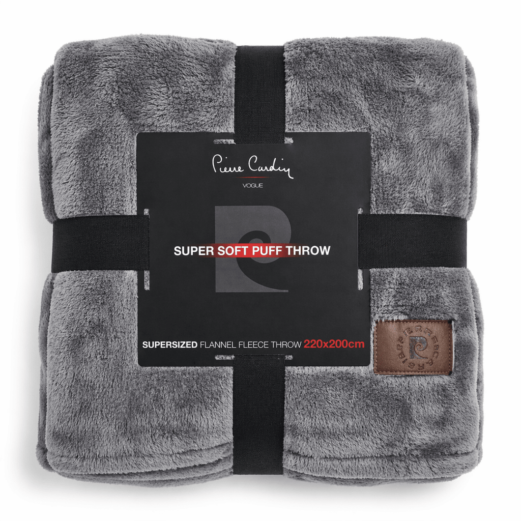 Pierre Cardin Super Soft Supersized Puff Throw - 220 x 200 cm - Home Phase