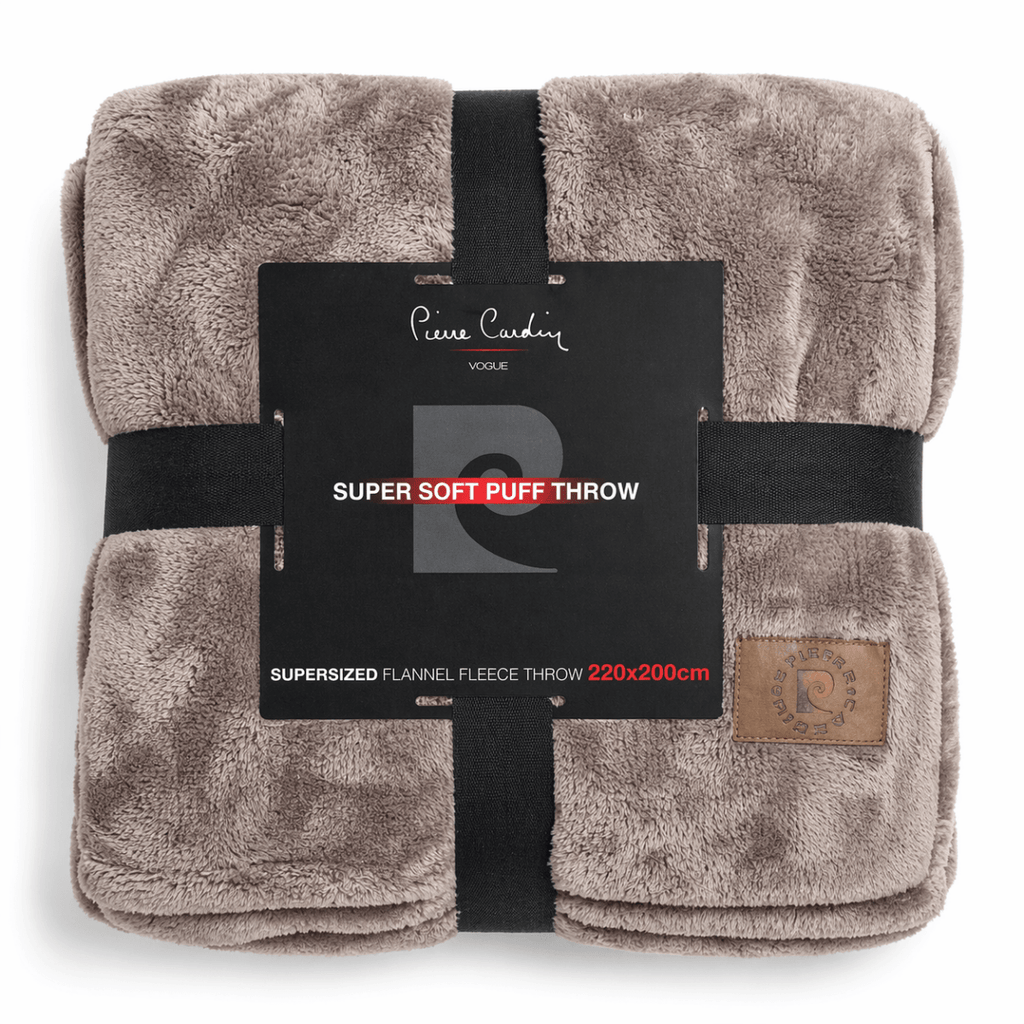 Pierre Cardin Super Soft Supersized Puff Throw - 220 x 200 cm - Home Phase