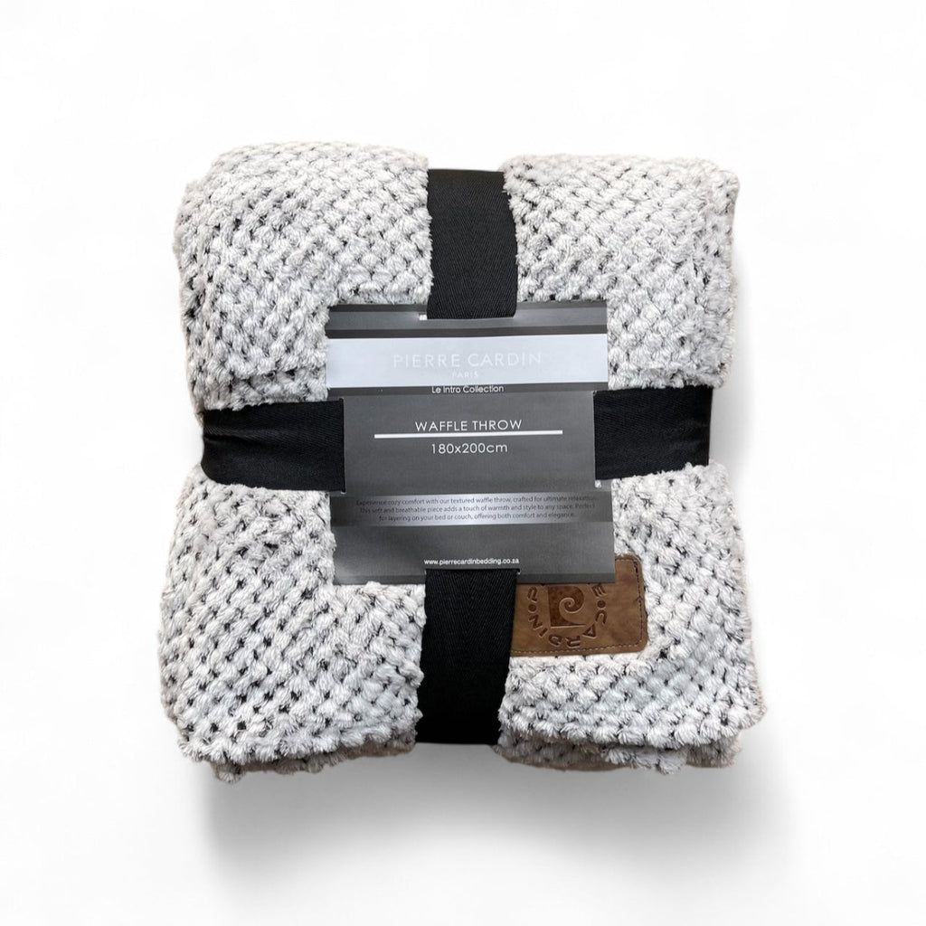 Pierre Cardin Waffle Throw - 180 x 200 cm - Style Phase Home