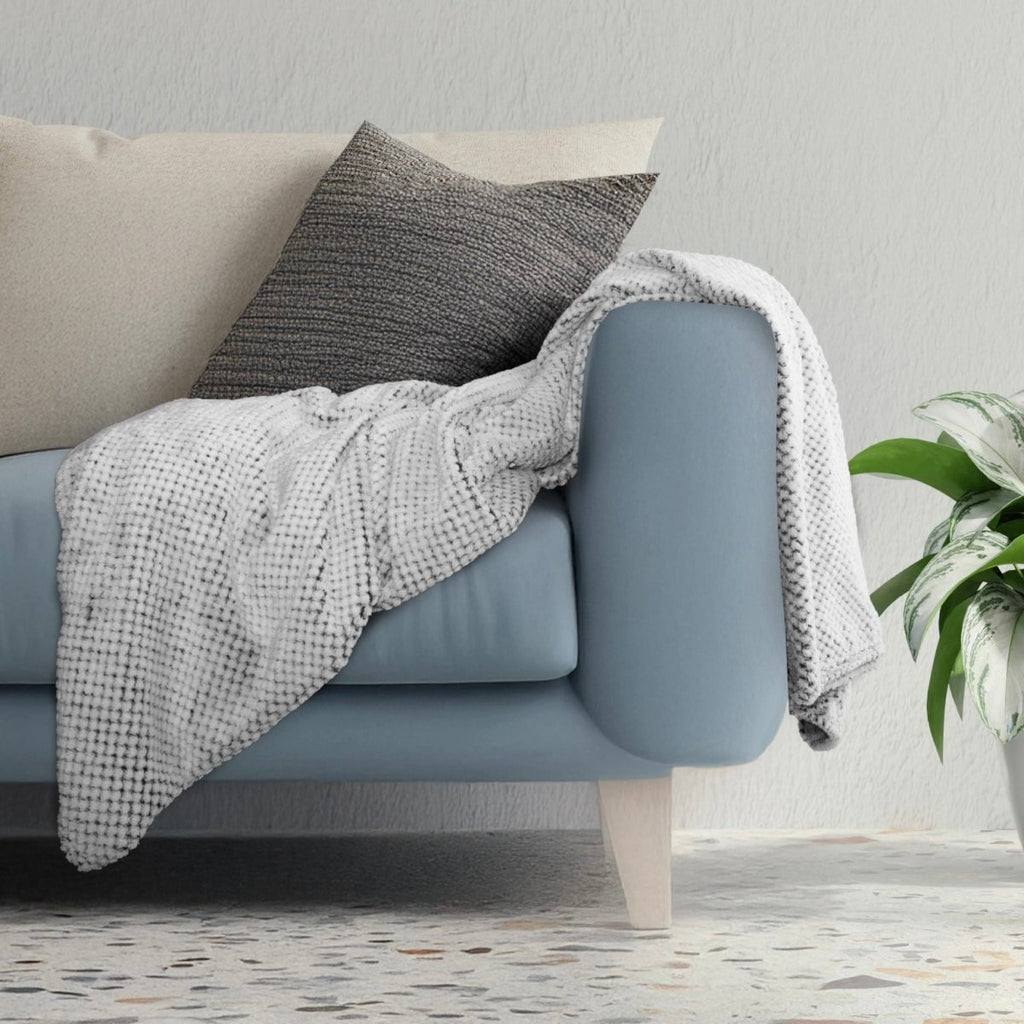 Pierre Cardin Waffle Throw - 180 x 200 cm - Style Phase Home