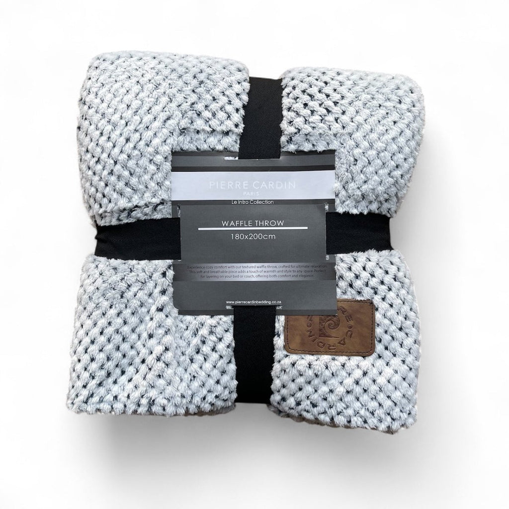 Pierre Cardin Waffle Throw - 180 x 200 cm - Style Phase Home