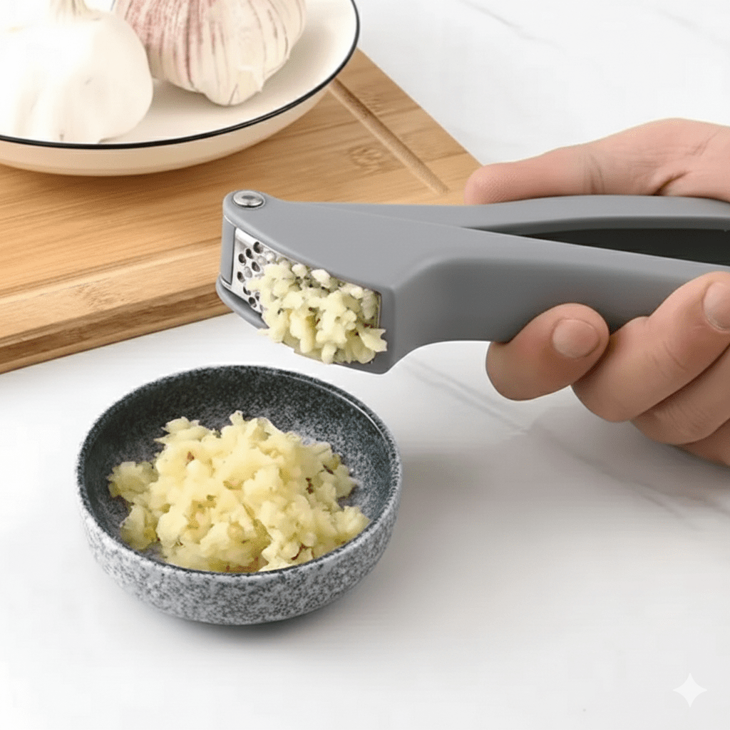 Plastic and Metal Garlic Press - Home Phase