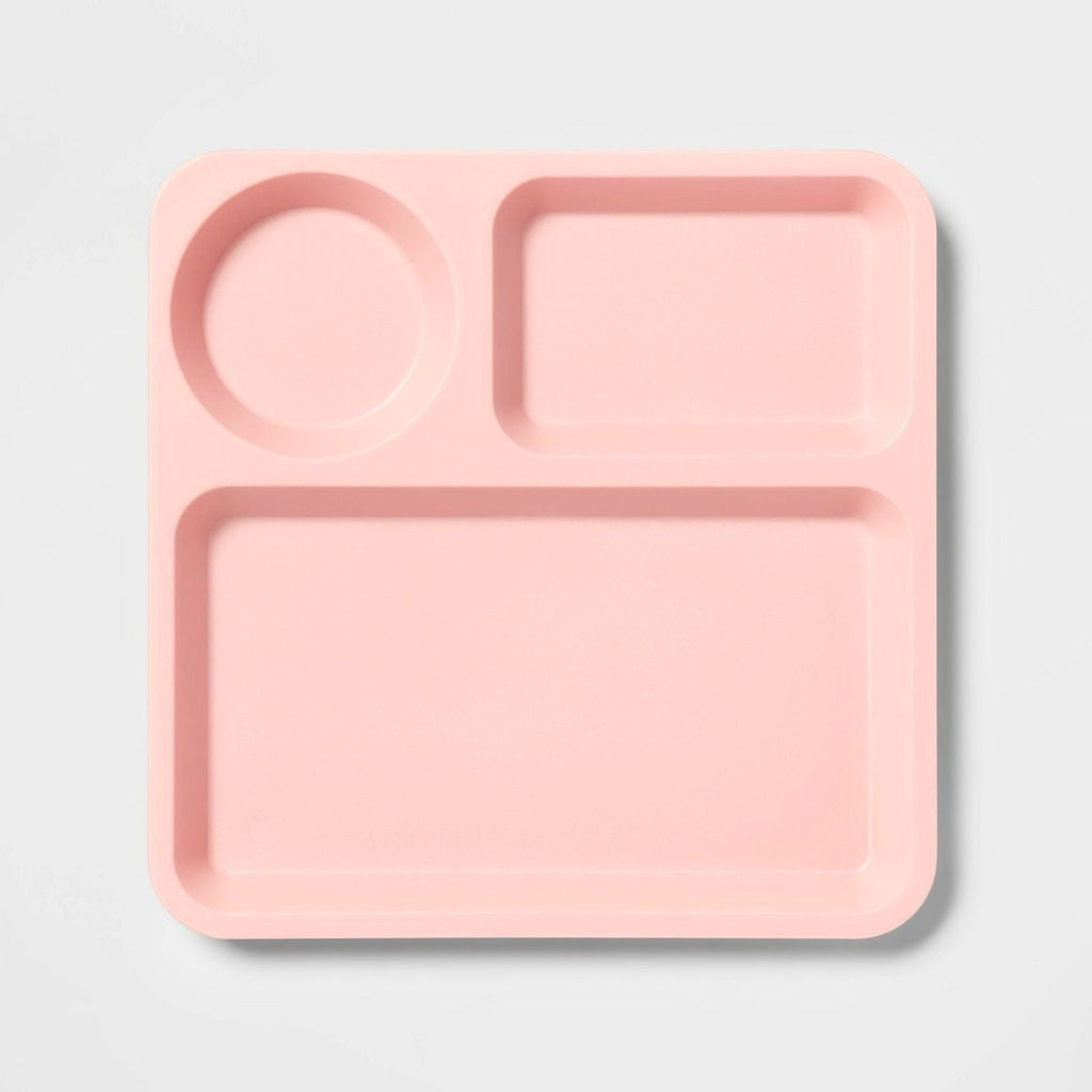 Plastic Kidz Square Compartment Plate - Home Phase