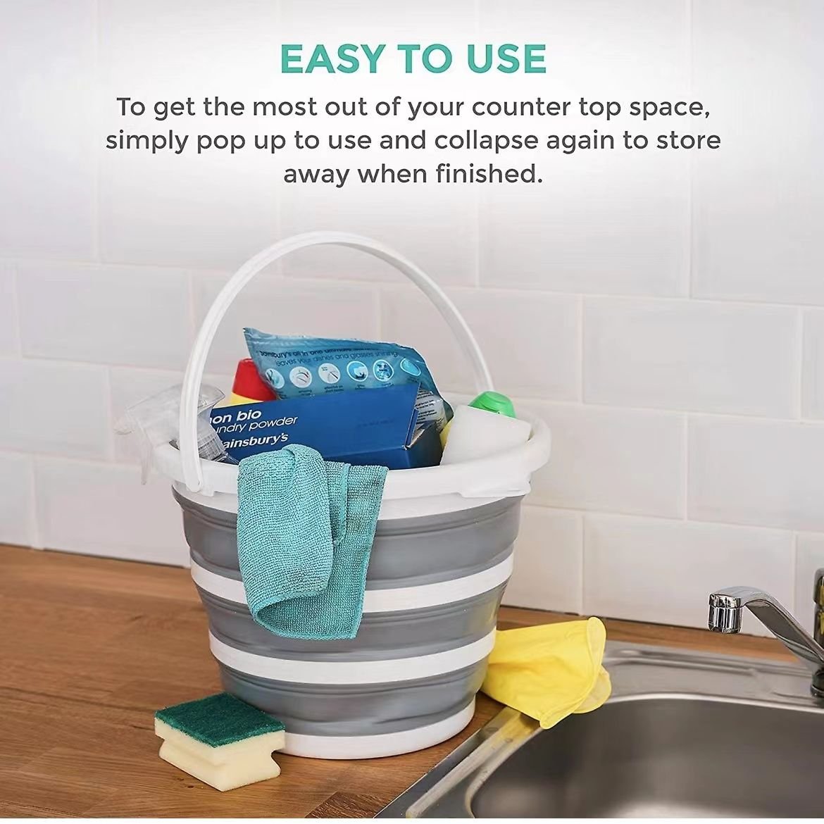 Danny Home Portable Collapsible Bucket - 10 L – Style Phase Home