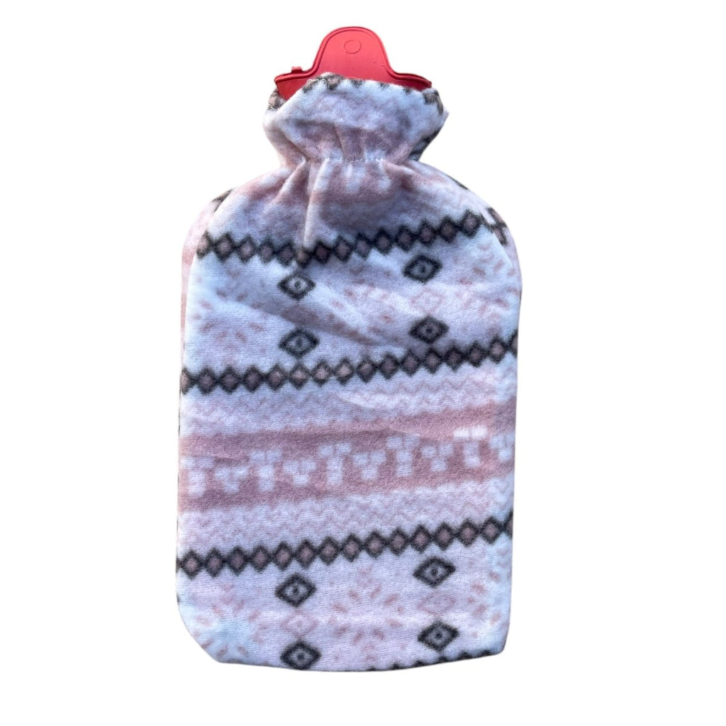 Printed Fleece Hot Water Bottle - 2 Litre - Style Phase Home