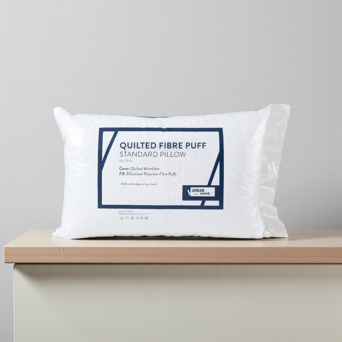 Puff Sandared Quilted Fibre Puff Standard Pillow - 45 x 70 – Home Phase