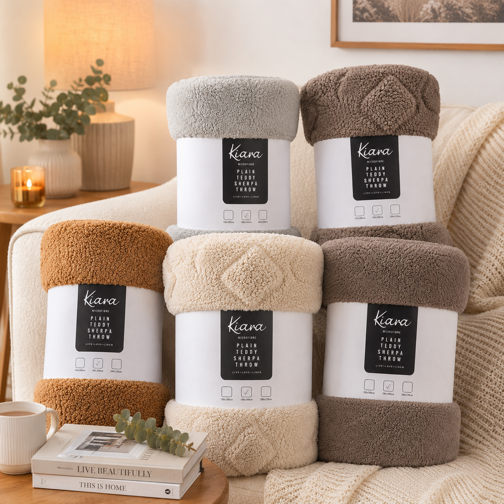 Teddy Sherpa Throw - 180 x 200