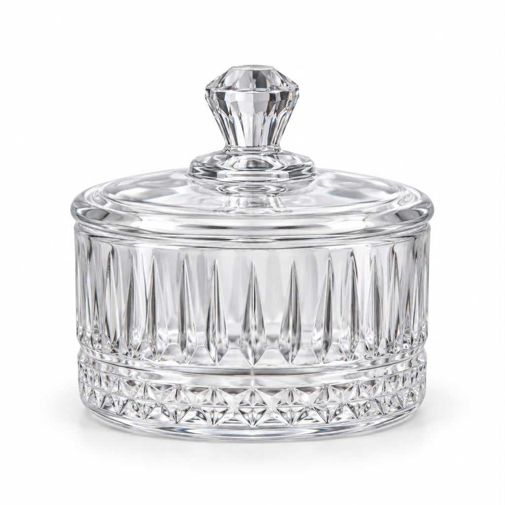 Glass Trinket / Candy Jar  - 10 x 10 x 10 cm