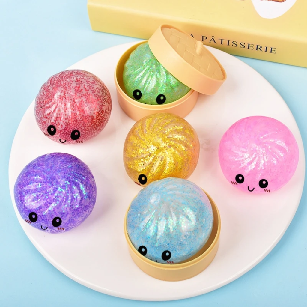 Viral Glitter Dumpling Squishy