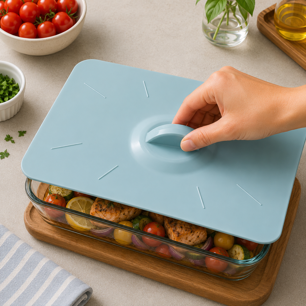 Homezaza Rectangular Silicone Lid