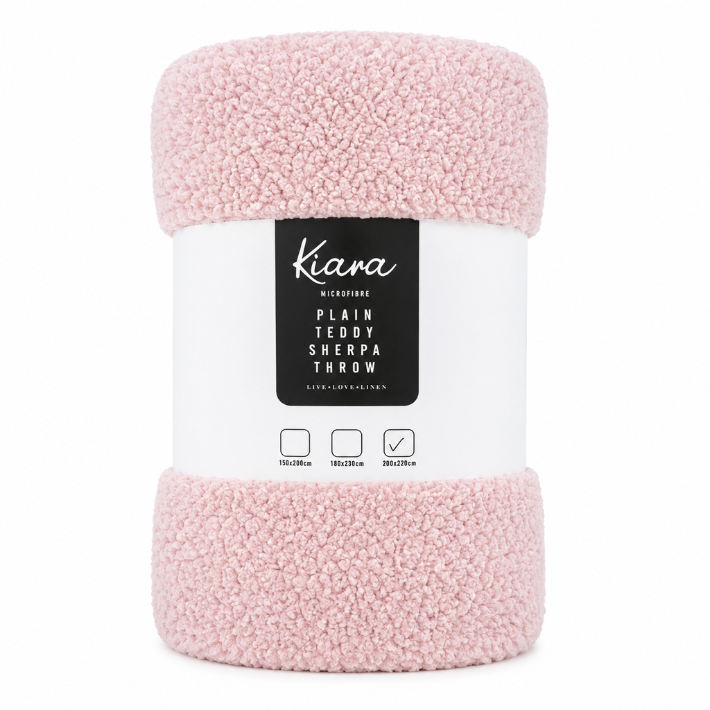 Teddy Sherpa Throw - 200 x 220 cm