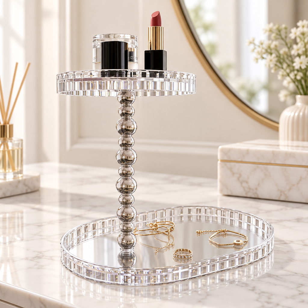 2-Tier Acrylic Vanity and Jewellery Organiser
