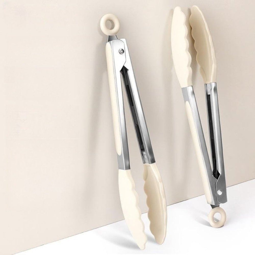 Stainless Steel And Plastic Tong - 25cm