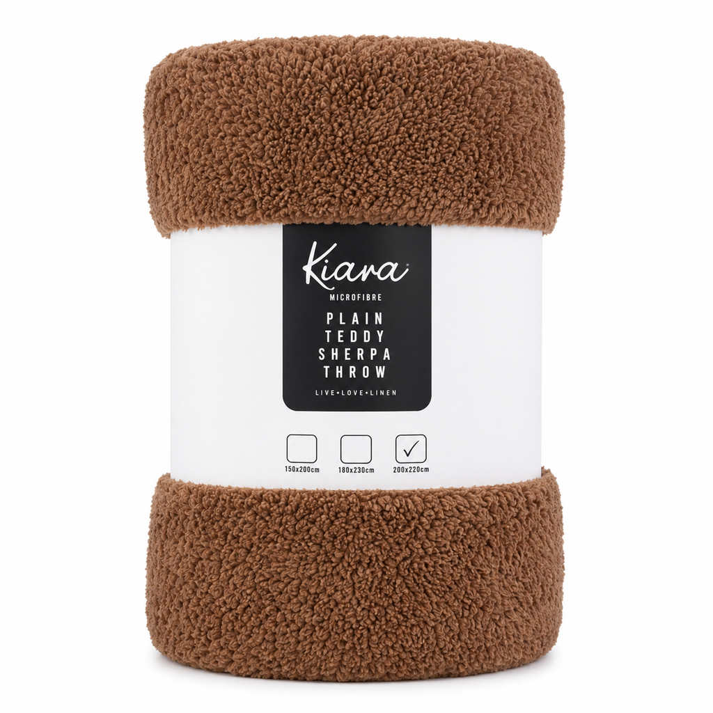 Teddy Sherpa Throw - 200 x 220 cm