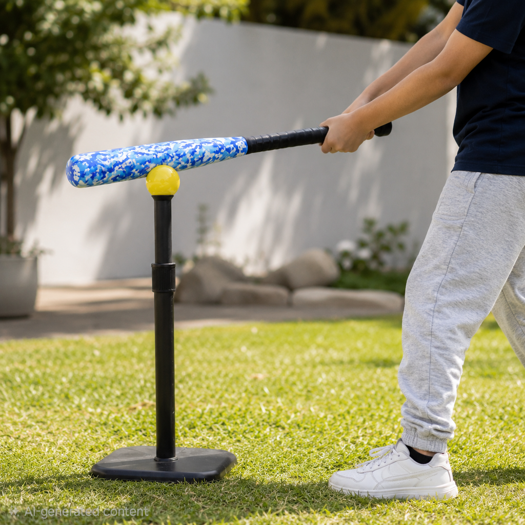 Foam Covered Baseball Bat And Ball