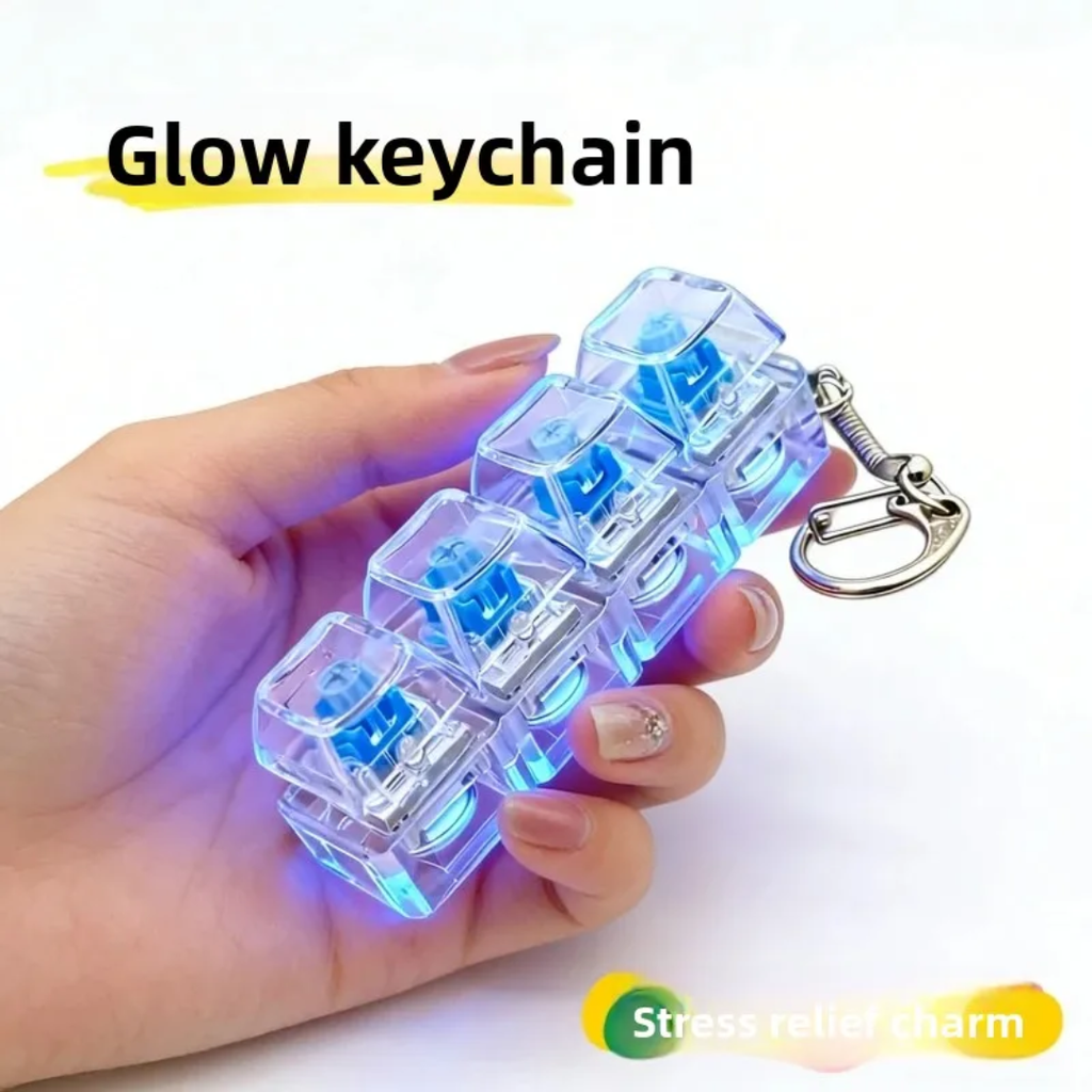 Lightup Keyboard Fidget Keychain