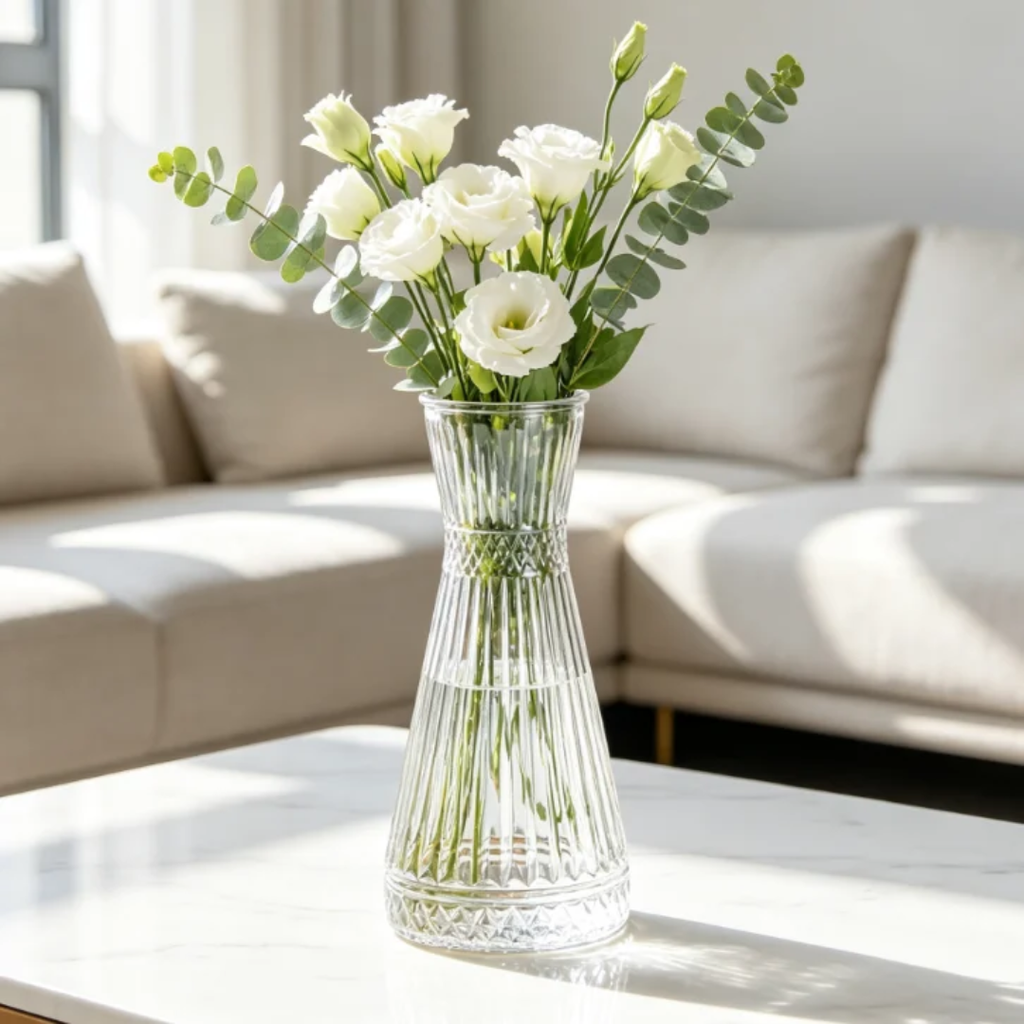 Decorative Glass Flower Vase – 1000ml