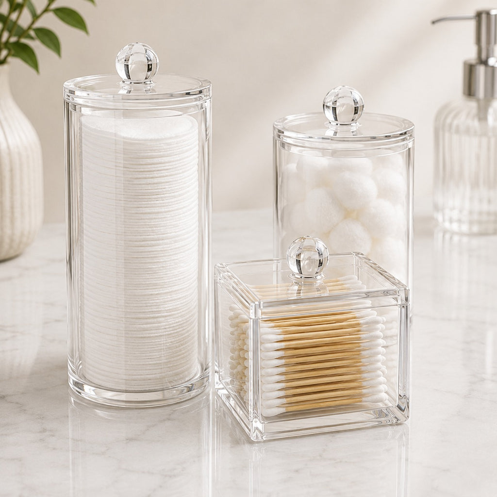 3PC Acrylic Cosmetic Organiser